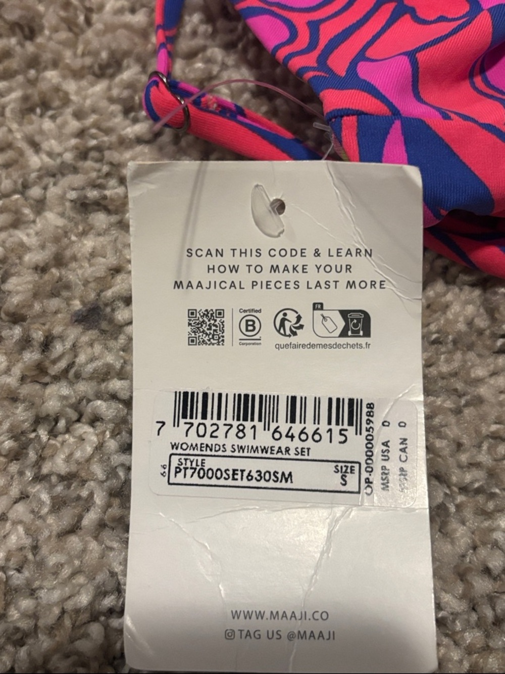 NWT Maaji Reversible Bikini Small - Picture 11 of 11